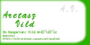 aretasz vild business card